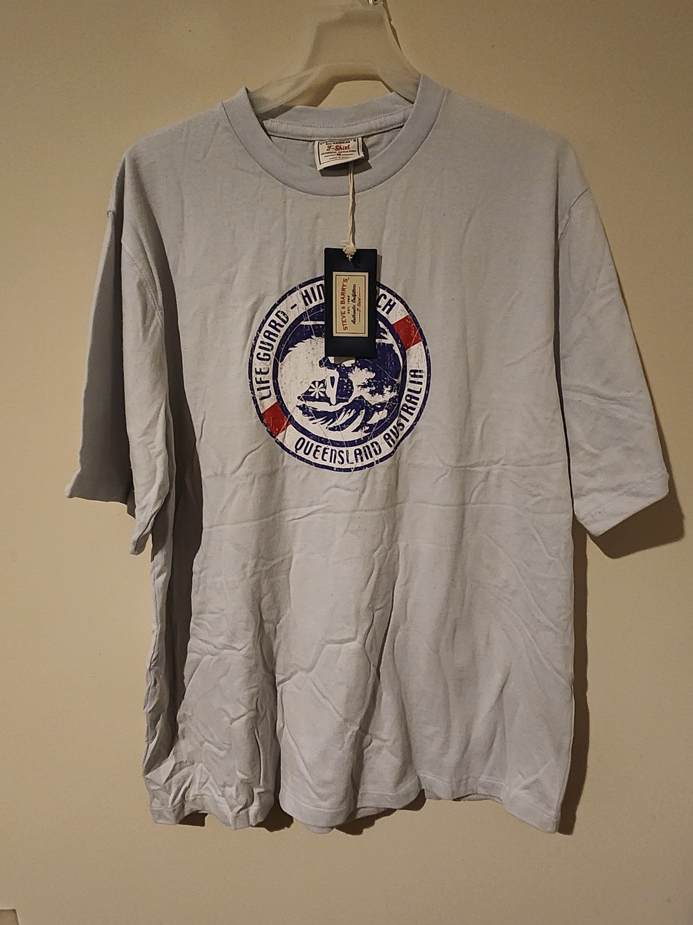 Steve & Barrys Mens Medium Lifeguard Queensland Australia T-shirt